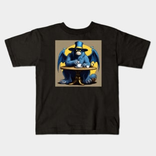 Batsquatch Tea Party Kids T-Shirt